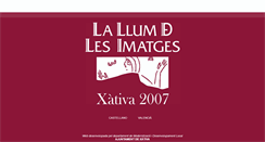 Desktop Screenshot of lallumdelesimatges.ayto-xativa.es