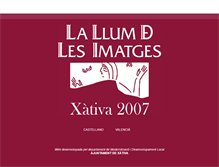 Tablet Screenshot of lallumdelesimatges.ayto-xativa.es